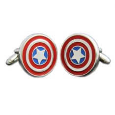 Captain America Shield Cufflinks