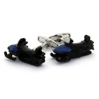 Colored Snow Mobile Cufflinks