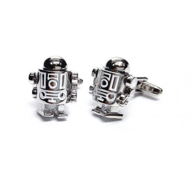 Moving Arms and Legs Retro Robot Cufflinks