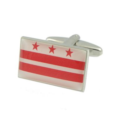 District of Colombia Flag Cufflinks