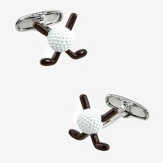 Golf Ball and Club Cufflinks