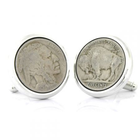 NWOT David Donahue an American tradition. offers Sterling Buffalo Nickel Cufflinks $250