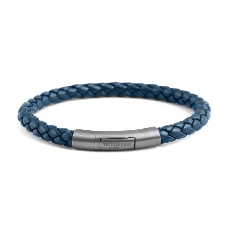 Thin Blue Line Leather Bracelet With Stainless Steel Clasp (2 models) – The  Thin Blue Line Canada