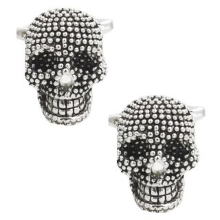 Stylish Silver Skull Cufflinks