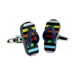 Colorful Flip Flop Cufflinks