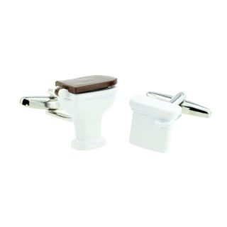 Fun Movable Toilet Cufflinks